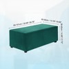 Unique Bargains Stretchy Soft Comfortable Rectangular Foot Stool Cover - 2 of 4
