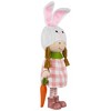 Northlight Girl in Bunny Hat Standing Easter Figurine - 13" - Pink and White - 4 of 4