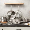 KOCH SYSTEME CS Stainless Steel Cookware Set 10 Piece,  Stainless Steel Pots and Pans Set for Professional Cooking, Induction Compatible, Silver - 2 of 4