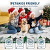 Christmas Area Rug, Christmas Tree Print Throw Carpet with Non Slip Backing, Non Shedding Low Pile Floor Carpet for Living Room, Bedroom - 3 of 4
