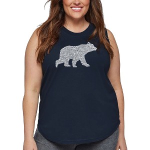 LA Pop Art Women's Word Art Tank Top - Mama Bear - 1 of 4
