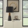 27" Black & Gold Paint Drip Ceramic Table Lamp - Nourison - 3 of 4