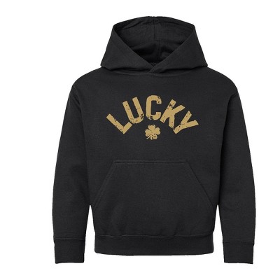 The Juniper Shop Lucky Arched Distressed Youth Graphic Hoodie