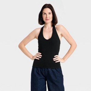 Top halter de escote tipo escultura para mujer - A New Day™