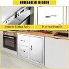 33x22x22 inch BBQ Access Drawer & Door Combo Outdoor Kitchen BBQ Island With Vent - 4 of 4