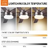 BestParts 62" Smart Ceiling Fan with LED Light and Remote Control, DC Motor, 3 Color Temperatures, Quiet Motor, Farmhouse Indoor Fan - 3 of 4