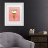 Trademark Fine Art - Alice Straker  Cornetto Pink Matted Framed Art - 2 of 4
