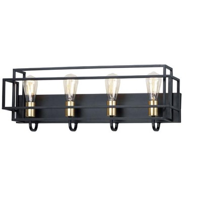 Maxim Lighting Liner 4 - Light Wall Light in  Black/Satin Brass