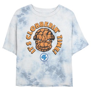 Juniors Marvel: Fantastic Four It's Clobberin' Time Quote T Shirt - 1 of 4