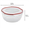 Sterilite Ultra Seal 8.10 Quart Capacity Clear Plastic Food Storage Bowl Container with 4 Point Latching Lids and Easily Stackable Design - image 2 of 4