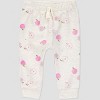 Carter's Just One You® Baby Girls' 4pc Apple Top & Bottom Set - Gray/Pink - 2 of 4