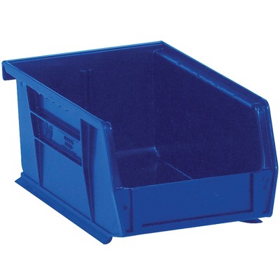 Box Partners Plastic Stack & Hang Bin Boxes 9 1/4" x 6" x 5" Blue 12/Case BINP0965B