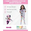 Disney Minnie Mouse Floral Girls Peplum T-Shirt and Leggings Outfit Set Toddler - 3 of 4