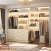 Aheaplus 71'' Tall Closet Storage Organizer with Drawers, Freestanding Closet System with Adjustable Shelves - 4 of 4
