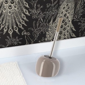Evideco French Home Goods Elegant Toilet Brush Set with Stainless Steel Handle - Durable Dolomite Holder - Modern Bathroom Accessory - 1 of 4