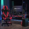 BlackArc 2pc Echo Gaming Desk and Chair Set Red: 1 Year Warranty, Plastic Frame, Laminate Surface, Open Shelf - 3 of 4