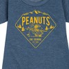 Girls' - Peanuts - Ski School Graphic Short Sleeve Fleece Dress - 2 of 4