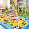 Colorful Kids Rug, Board Game Nursery Carpet, Interest Play City Street Mat Carpet, for Bedroom Classroom Playroom Kids' Rug - 3 of 4