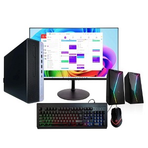Refurbished HP ProDesk 600G4 Desktop Computer-Intel i5-AMD Radeon RX 550-16GB RAM-1TB SSD-Keyboard & Mouse-Speaker-Win 11 Pro-Manufacturer Refurbished - 1 of 4