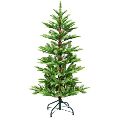 NAYSAYE Christmas Tree Stands 5ft Tree with Realistic Branches for Christmas Easy Holiday Setup, Green, 38"*60"*11.88"