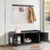 SEVOBAL Pet Crates and Houses Discreet Stylish Cat House with Odor Control, Hidden Litter Box Enclosure Space-Saving , Black, 46.93"*17.64"*17.87" - 2 of 4