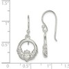 Black Bow Jewelry 12mm Claddagh Dangle Earrings in Sterling Silver - 4 of 4
