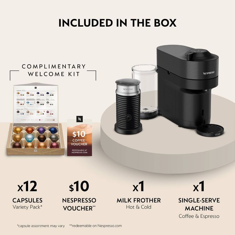 Nespresso Vertuo Pop+ Combination Espresso and Coffee Maker with Milk Frother, 5 of 14