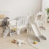 DSVIMOY Toddler Slide, Kids Slide for Toddlers Age 1-4, 11-in-1 Baby Slide, Outdoor Indoor Playground, Grey&Ivory, 116.54"*64.96"*44.09" - 2 of 4
