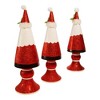 Kurt Adler Kurt Adler 10-14-Inch Wooden Santa Tree Table Pieces, 3 Piece Set - 3 of 4