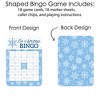 Big Dot of Happiness Blue Snowflakes - Bingo Cards and Markers - Winter Holiday Party Bingo Game - Set of 18 - 3 of 4