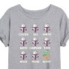 Women's - Star Wars - The Mandalorian Mandalorian Moods Oversized Graphic T-Shirt - 2 of 4