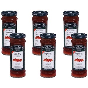St Dalfour Strawberry and Rhubarb Fruit Spread - Case of 6/10 oz - 1 of 4