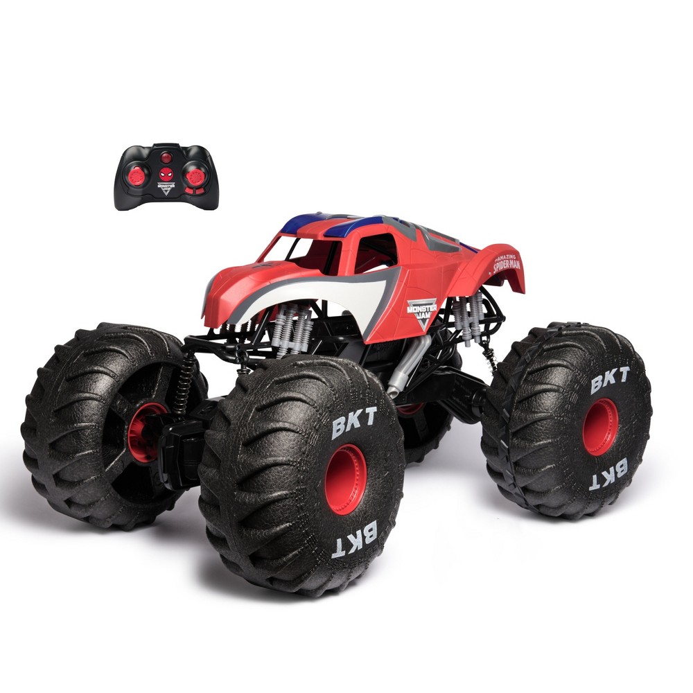 Monster Jam RC Mega Spider-Man: Remote Control Monster Truck, 4 Years &#38; Up