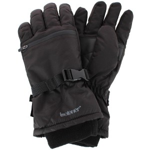 Isotoner Men's Winter Ski Glove with Extended Cuff and Zipper Pocket - 1 of 4