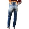 Women's Tummy Control Boyfriend Jeans - Lucky & Blessed - 2 of 2