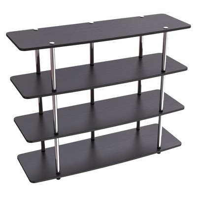 XL Highboy TV Stand for TVs up to 42" Black - Breighton Home