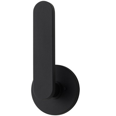 LLHZSY 12" Matte Black Integrated LED Outdoor Wall Light Sconce - 3000K, IP54 Waterproof