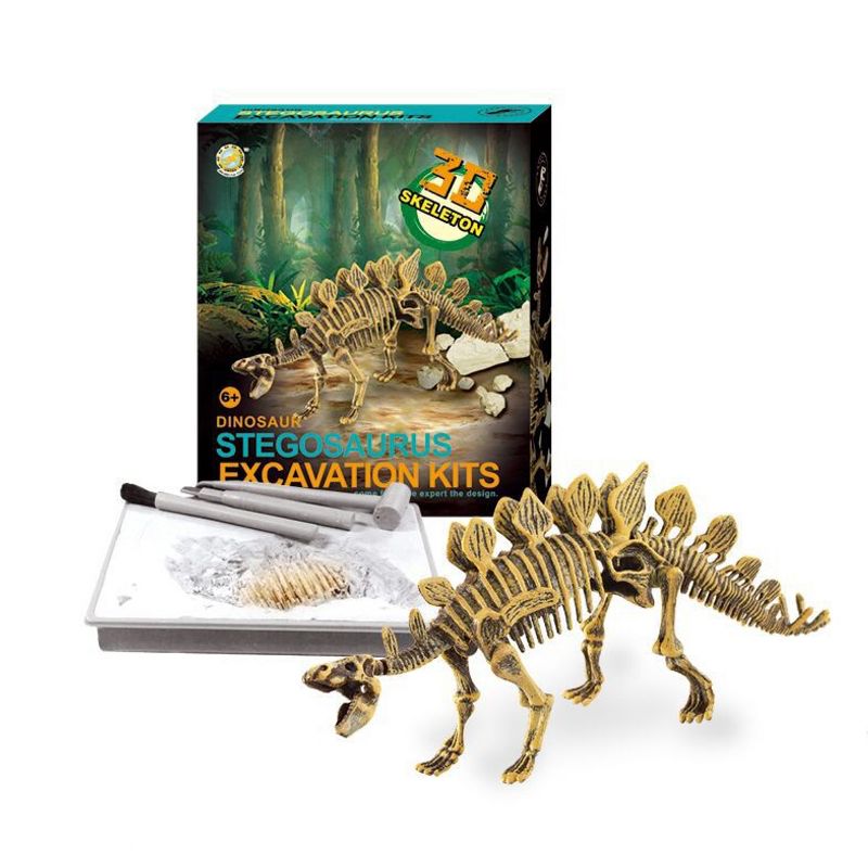 Insten Stegosaurus Dinosaur Skeleton Fossil Excavation Science Kit, Dino Educational Toys for Kids, 1 of 4
