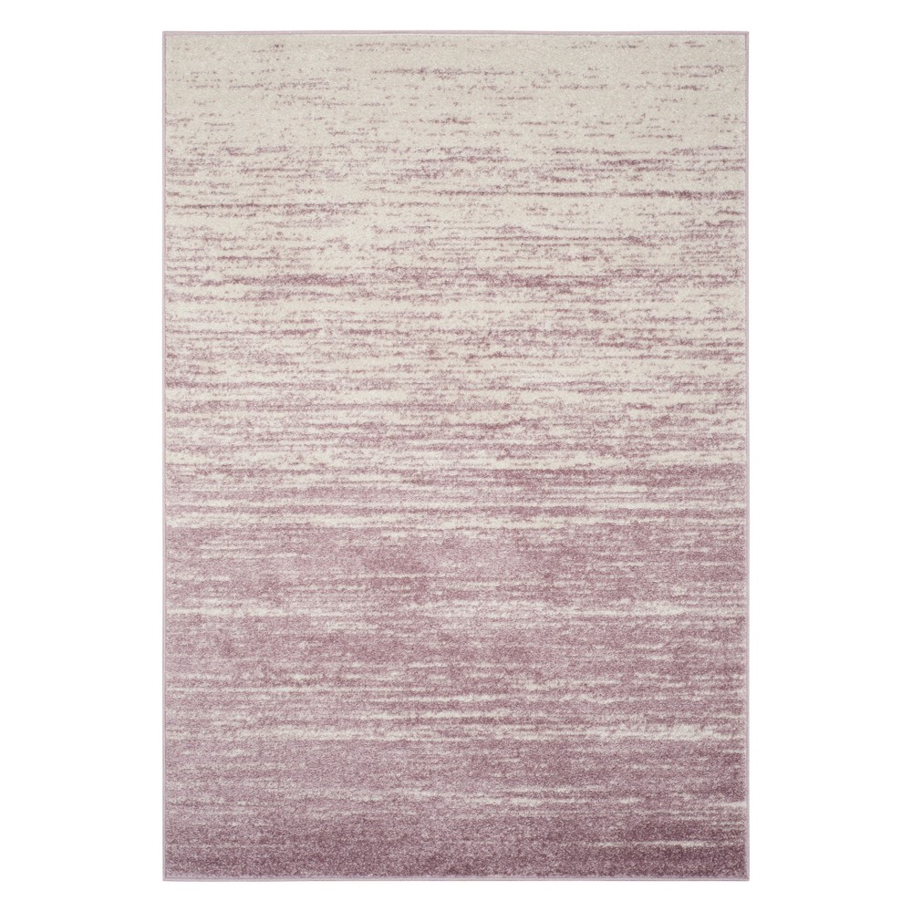 6'x9' Ombre Design Area Rug Cream/Purple - Safavieh