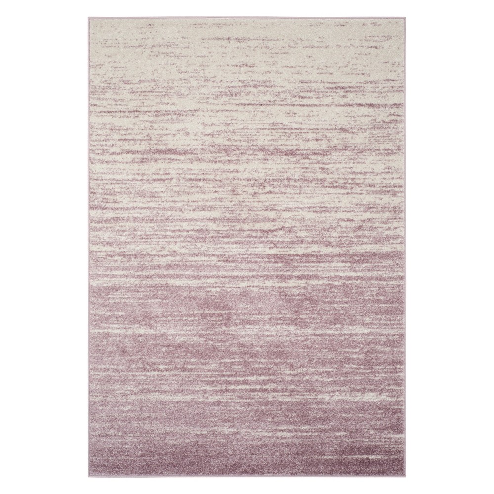 6'x9' Ombre Design Area Rug Cream/Purple - Safavieh