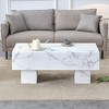 KIGFTSOD Mid-Century Modern MDF Rectangular Coffee Table, Compact Living Room Furniture for Small Spaces - 2 of 4