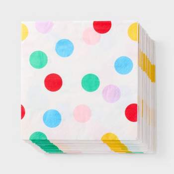30ct Confetti Dots Lunch Napkins - Spritz™