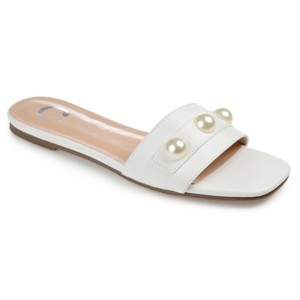 Journee Collection Womens Leonie Slide Flat Sandals - 1 of 4