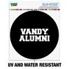 Vanderbilt University Alumni Automotive Car Window Locker Circle Bumper Sticker - 2 of 4