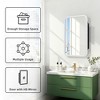 Dovelina Wall Medicine Cabinet Mirror Cabinet Multifunctional Wall-Mounted Mirrored Cabinet with Magnetic Doors - 4 of 4