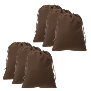Unique Bargains Velvet Reusable Jewelry Headphone Candy Drawstring Gift Bag 10 Pcs 7.9" x 9.8" - 1 of 4