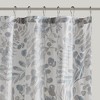 PAGED 72x72 Inch Shower Curtain Modern Cotton Shower Curtain with Large Floral Print for Bathroom, Machine Washable - 4 of 4
