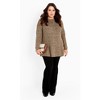 Avenue Women's Plus Size Tia Curved Hem Knit Tunic Sweater - 3 of 4