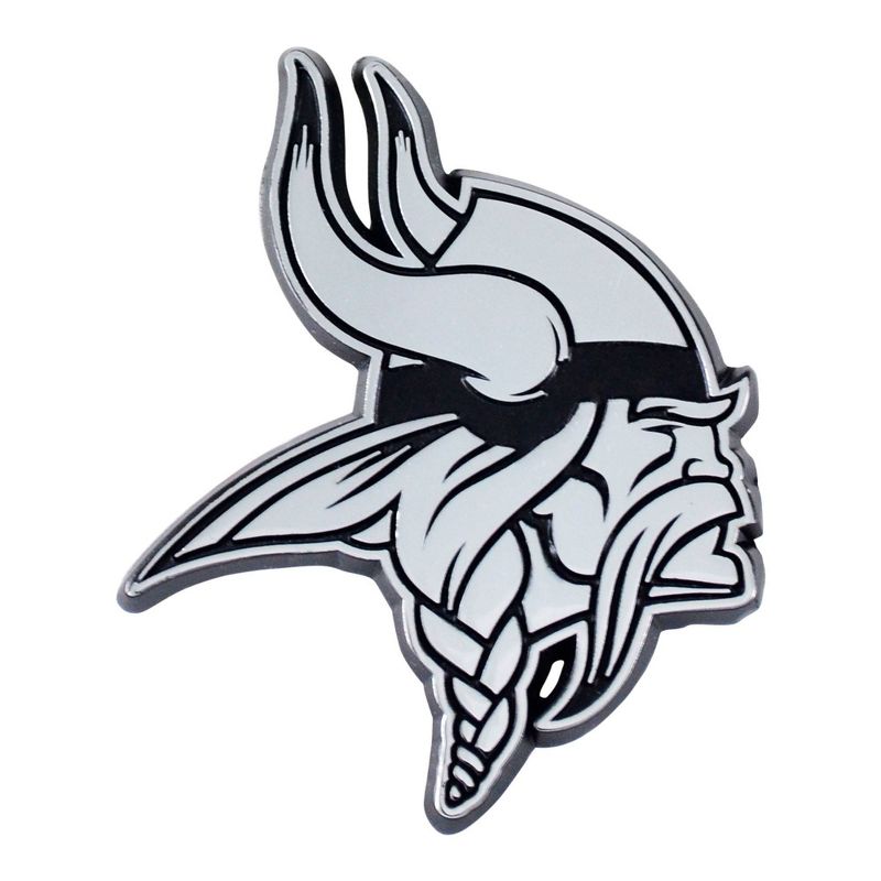 NFL Minnesota Vikings 3D Chrome Metal Emblem, 1 of 4