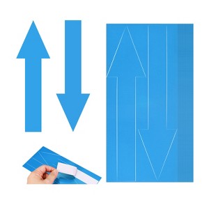 Unique Bargains PVC Self Adhesive Waterproof Office Marking Arrow Sticker 40 Pcs - 1 of 4